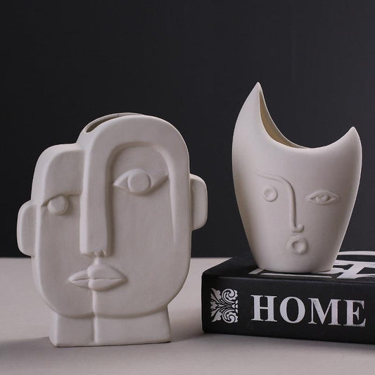 Abstract Face Vases