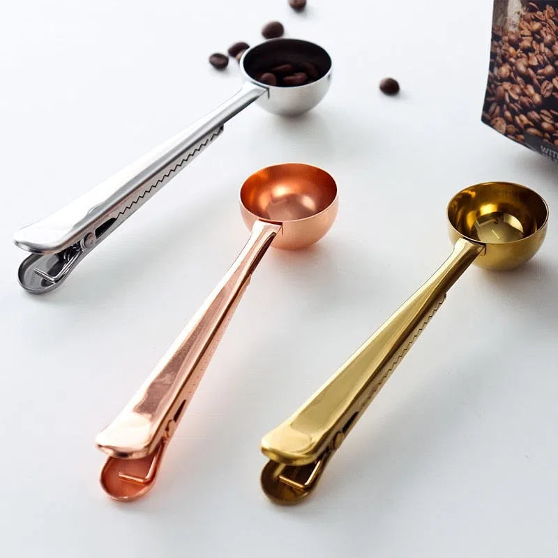 Multifunctional Coffee Clip and Scoop