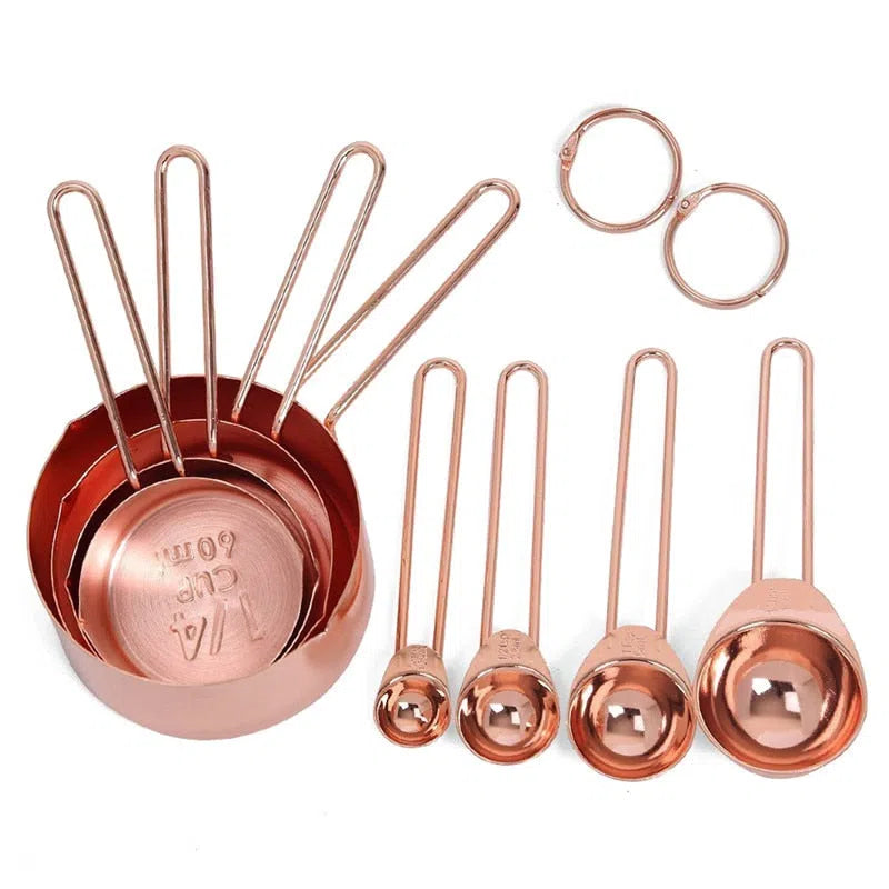 Marilyn Rose Gold Measuring Cups & Spoons