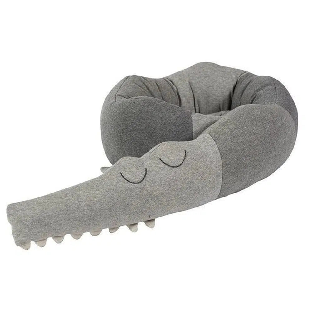 Soft Crocodile Plush Pillow & Bumper