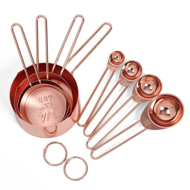 Marilyn Rose Gold Measuring Cups & Spoons