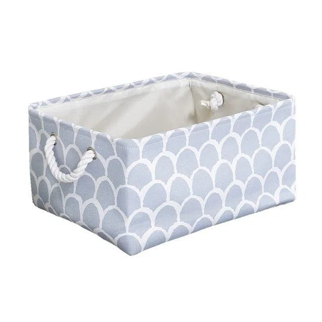 Cube Canvas Fabric Storage Basket