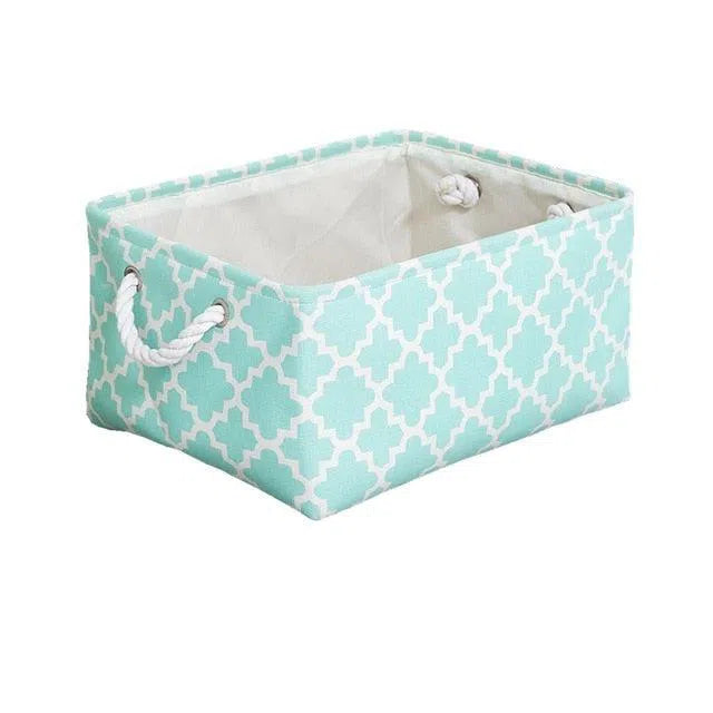 Cube Canvas Fabric Storage Basket