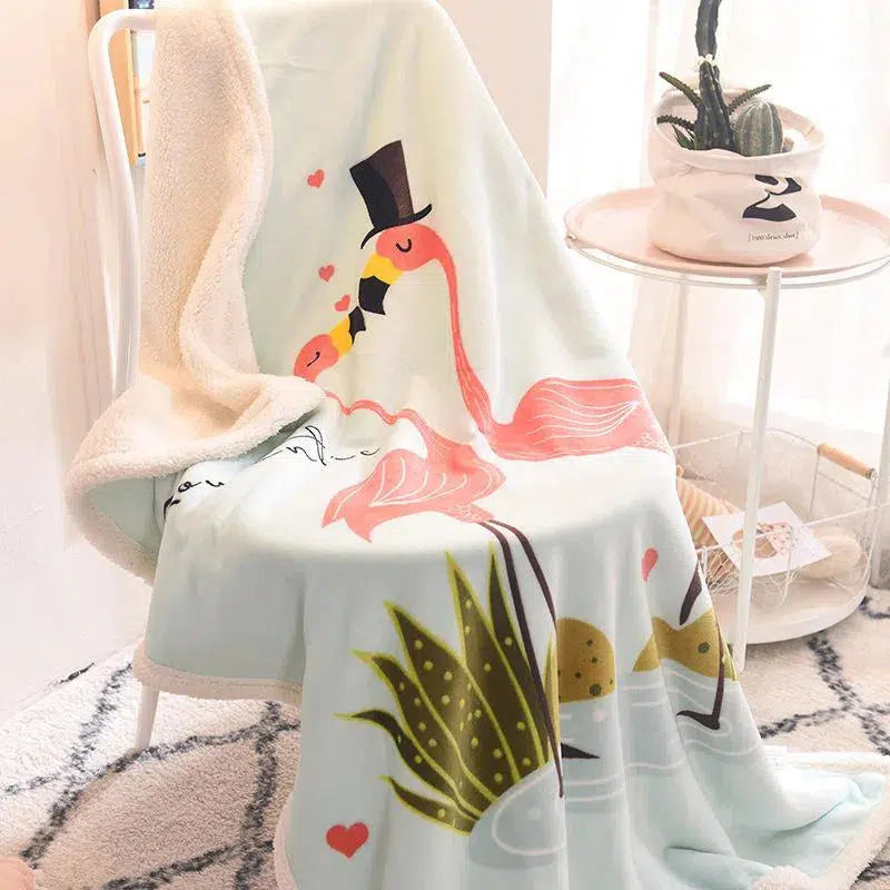 Cartoon Lambskin Children's Blanket