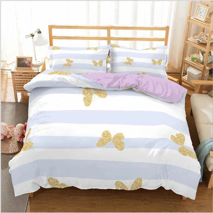 Butterfly Bed Cover Set-Olive Miles Home