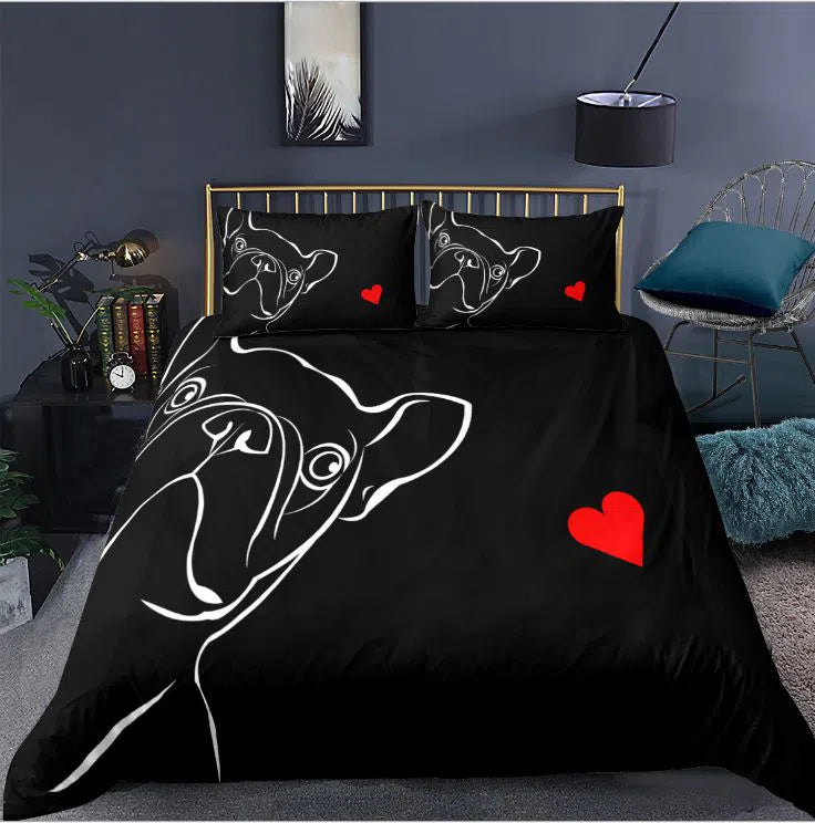 Love Dog Bed Cover Set-Olive Miles Home