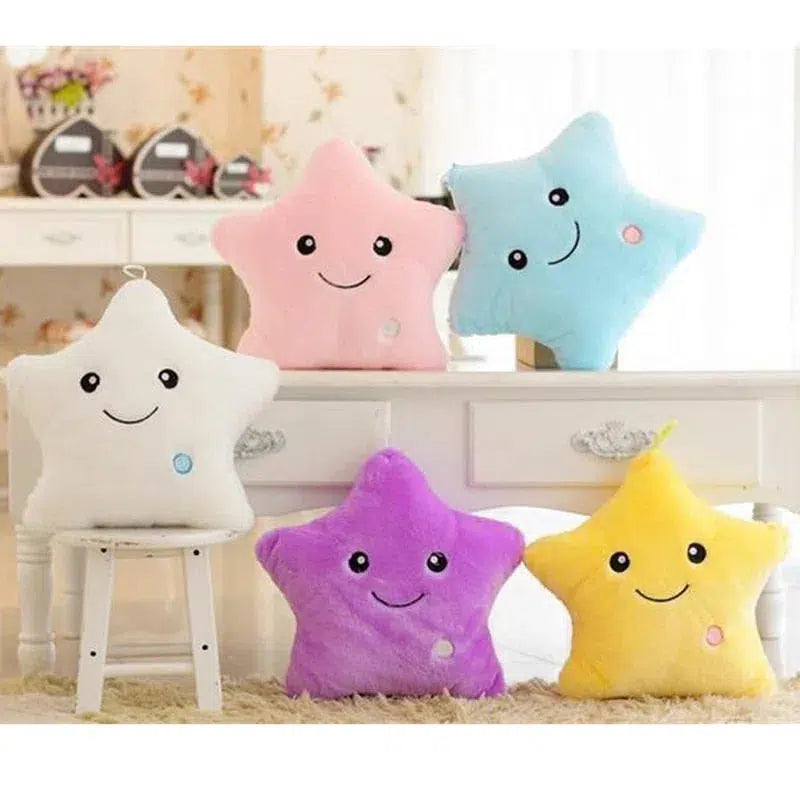 Soft Luminous Stuffed Star Pillow