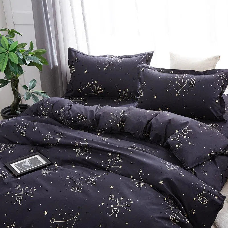 Star Constellation Bed Cover Set-Olive Miles Home