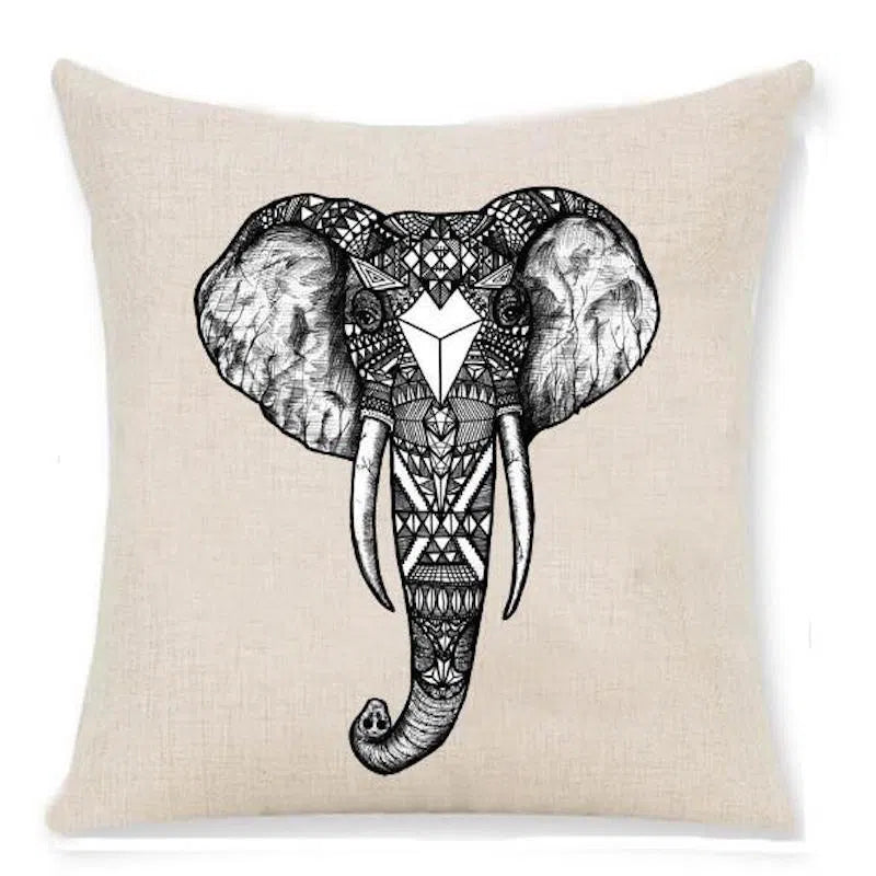 3D Elephant Pillow Case