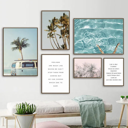 Beach Vibe Canvas Painting