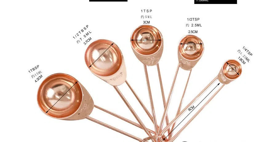 Marilyn Rose Gold Measuring Cups & Spoons