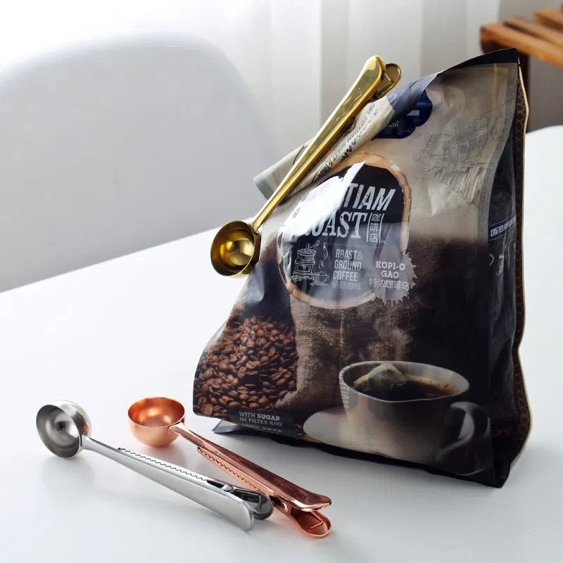 Multifunctional Coffee Clip and Scoop