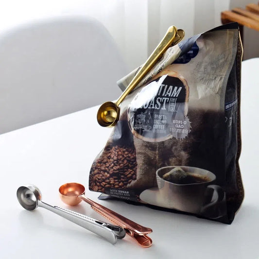 Multifunctional Coffee Clip and Scoop