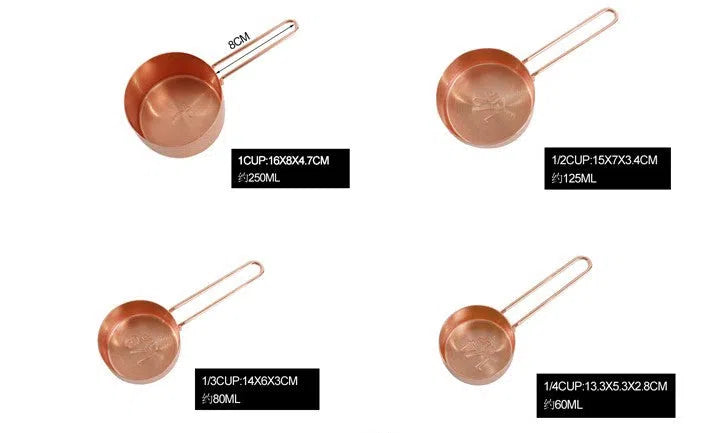 Marilyn Rose Gold Measuring Cups & Spoons