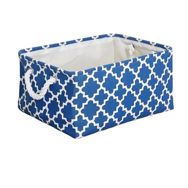 Cube Canvas Fabric Storage Basket