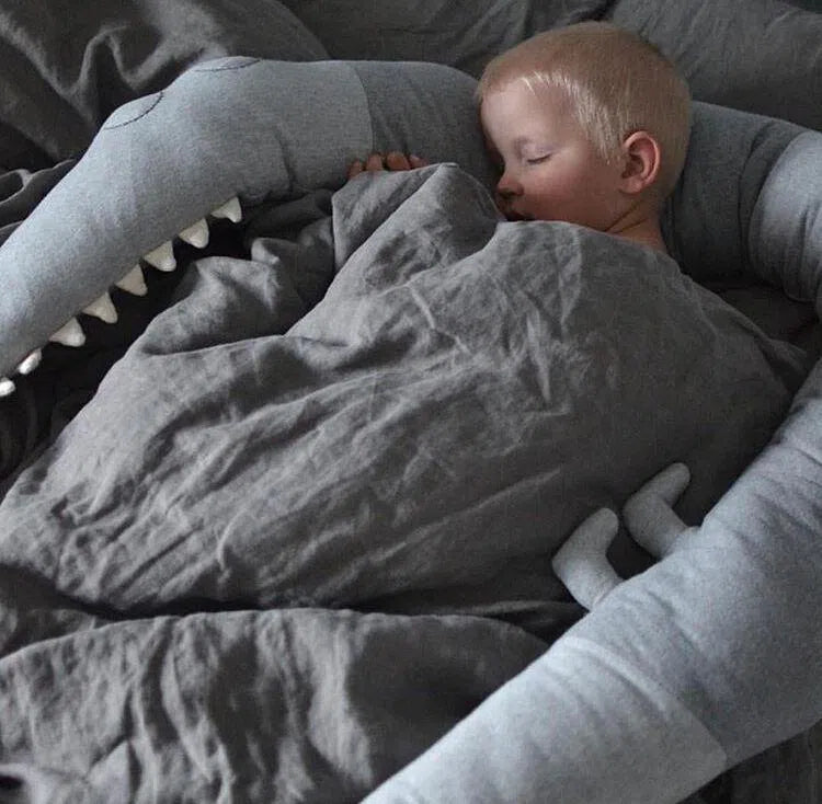 Soft Crocodile Plush Pillow & Bumper