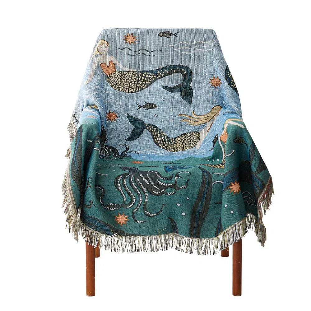 Oceana Knitted Throw Blanket