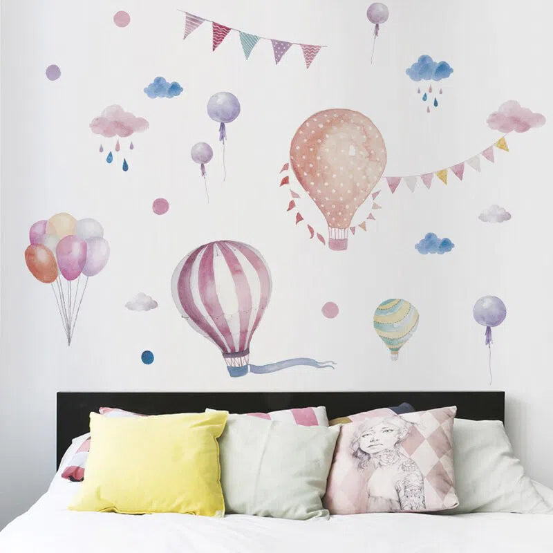 Hot Air Balloon Wall Stickers