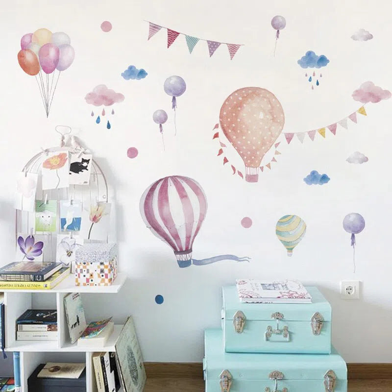 Hot Air Balloon Wall Stickers