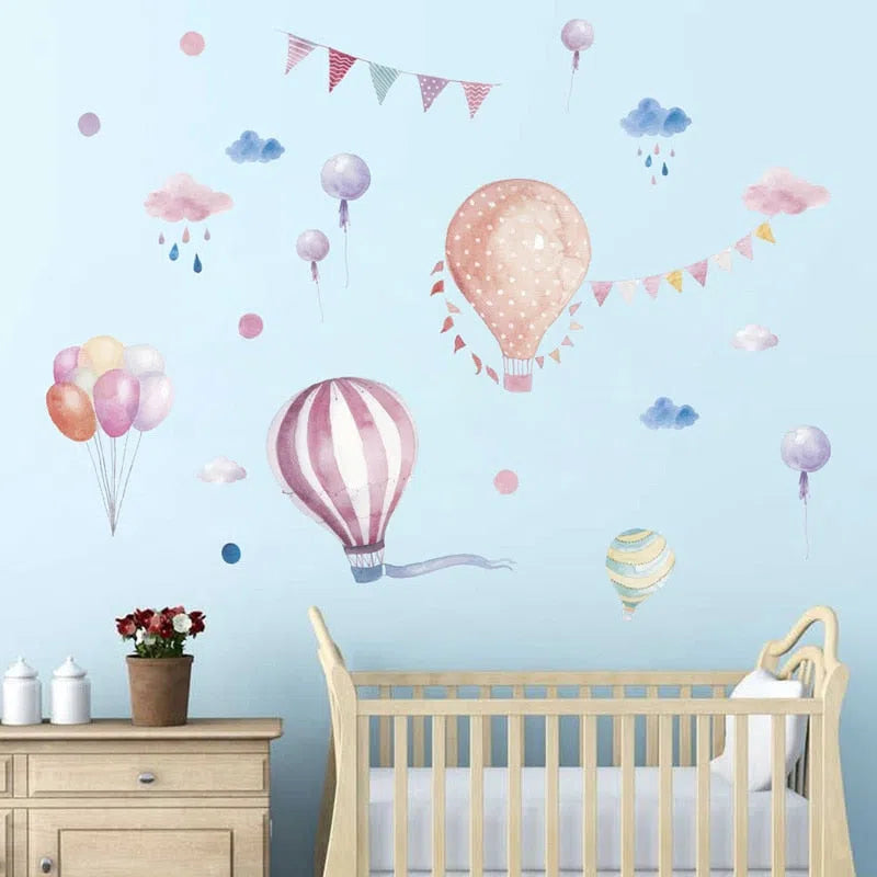 Hot Air Balloon Wall Stickers