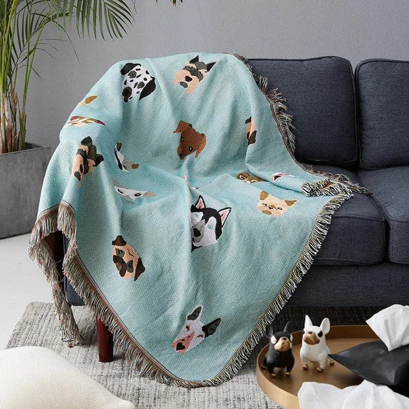 Cute Dog Throw Blanket