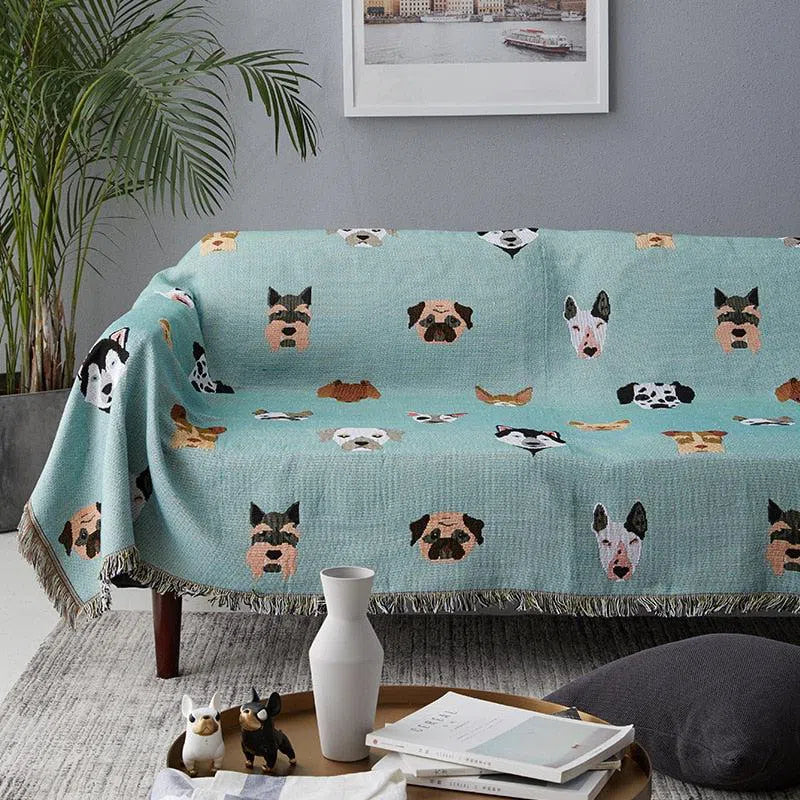 Cute Dog Throw Blanket