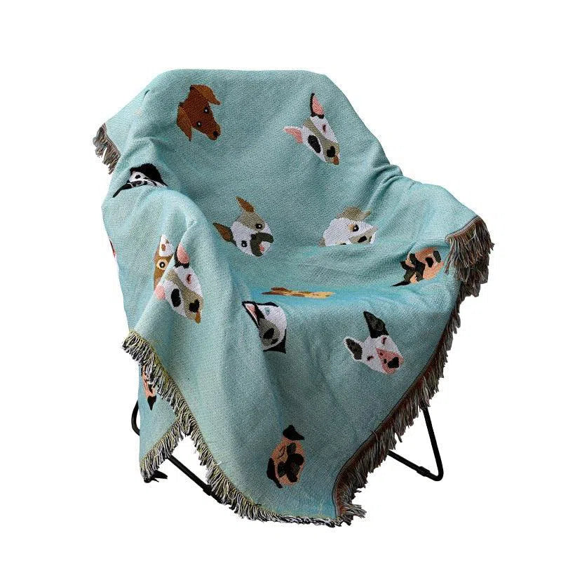 Cute Dog Throw Blanket