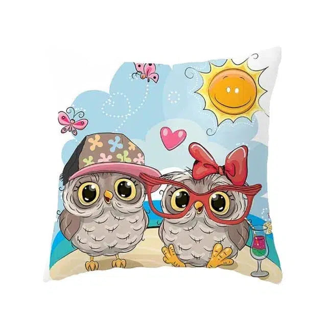 Cartoon Animal Pillow Case