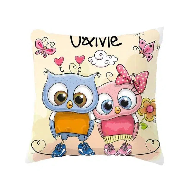 Cartoon Animal Pillow Case