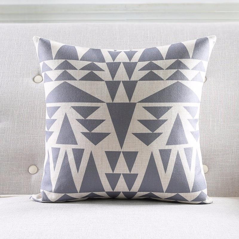 Yellow Geometric Pattern Pillow Case