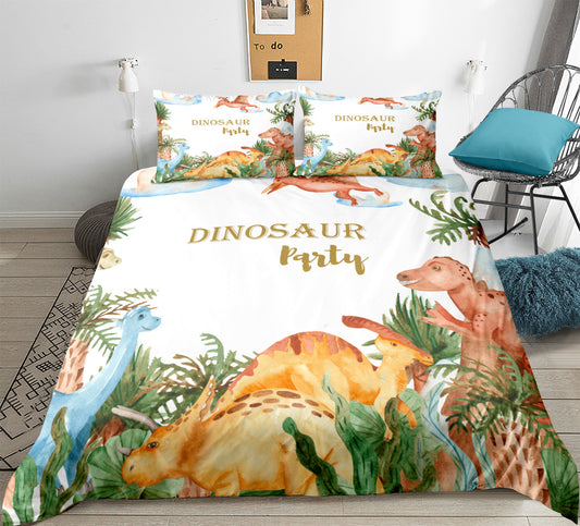 3D Dinosaur Bed Cover Set